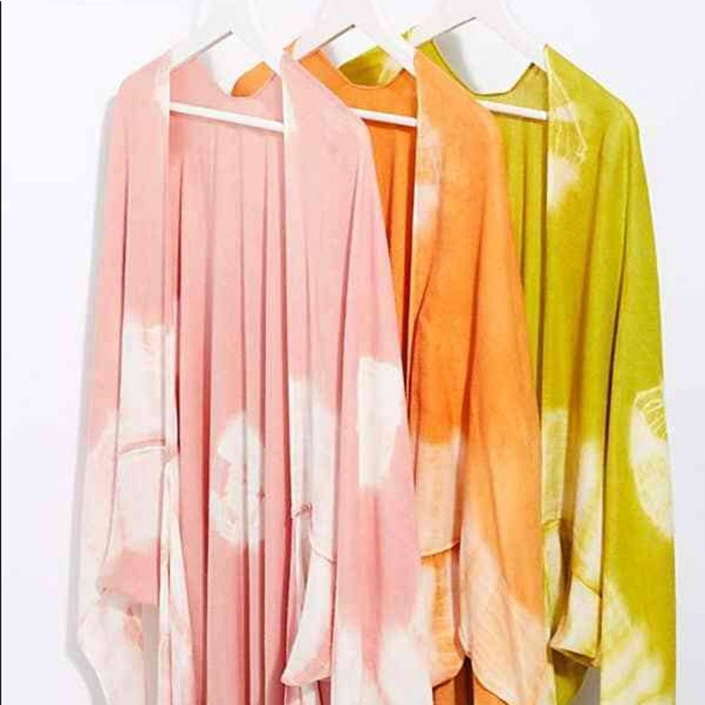 Spellbound Tie Die Kimono in bright purple